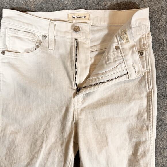 Madewell Women’s 10" High Rise Skinny Jeans 30T White Stretch Denim - Picture 5 of 12